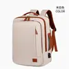Mochila Casual Nueva, Viajes de Negocios, Bolso para Laptop de Color Sólido a la Moda, Bolsa de Viaje Escolar con Textura Simple