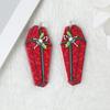 Venta caliente serie acrílica navideña esqueleto de árbol de Navidad sombrero de Navidad DIY accesorios para el cabello tocado navideño aretes accesorios