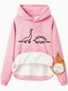 Suéter con capucha de ocio transfronterizo de eBay europeo y americano con dibujos de dinosaurios, nuevo jersey sencillo de manga larga para mujer en stock