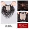 Cabelo Real Seda Cabelo Cacheado Feminino Reedição Bloco Cabeça Fofa Cobertura Cabelo Branco Perucas Cabelo Real Lã Feminina Perucas de Cabelo Cacheado Pequeno