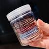 ¡100 piezas de Corea del Sur INS té de leche cuerda para puntos negros fina en caja para coleta de mujer anillo para el pelo accesorios para el pelo tocado!