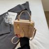 Bolsa Texket de Nicho de Cor Contrastante Bolsa Pequena Feminina 2025 Nova Moda Moderna All-match Casual Bolsa de Ombro Crossbody