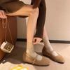 Estilo Influenciador Digital Novos Sapatos Peludos de Inverno para Mulheres, Sapatos Femininos Quentes de Veludo Grosso de Alta Qualidade, Sapatos Versáteis de Algodão Estilo Chanel para Mulheres