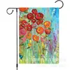 Amazon Venta Caliente Transfronteriza Flores de Primavera y Verano Bandera de Bienvenida para Jardín Ventas Directas de Fábrica Venta al por Mayor Bandera Personalizada para Jardín