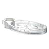 Coluna de Chuveiro Ajustável Acessórios de Banho, Saboneteira Oval Totalmente Galvanizada, Suporte para Sabonete, Bandeja para Sabonete para Uso Doméstico