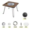Parrilla de Barbacoa para Exterior para Uso Doméstico, Mesa de Barbacoa Plegable Portátil Sin Humo, Parrilla de Carbón para Patio Exterior Preparación de Té