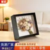 Moldura para Espécimes de Flores Secas Vazada 6cm e 9cm Cerâmica Argila Moldura de Montagem Retangular Grande Feita à Mão
