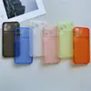 Case Corning com Janela Grande 17Promax Adequado para Capa de Celular Apple 17Pro 15 Anel Fino Transparente Fosco Capa Macia 16