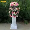 Novo guia de flores de estrada de 42 cabeças, guia de estrada de coluna romana de casamento, estilo de abertura de casamento, cesta de flores para celebração