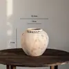 Nuevo Jarrón de Cerámica Estilo Chino Wabi-Sabi Decoración, Tarro de Cerámica Gruesa Estilo Antiguo Desgastado, Adorno para Mueble de TV de Entrada
