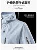Chaqueta Funcional 3 en 1 para Hombre Estilo Nido de Pájaro para Exteriores, Cortavientos, Impermeable, Ropa de Montañismo con Triple Protección y Logo Termosellado