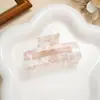 Accesorios para el Cabello de Acetato de Color Claro Estilo Coreano de Principios de Primavera Transfronterizos, Pinzas de Tiburón para el Cabello en la Parte Posterior de la Cabeza Estilo Europeo y Americano para Mujeres al por Mayor