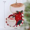 Venta Caliente Transfronteriza Accesorios de Navidad Decoraciones de Madera con Letras Reno Muñeco de Nieve Anciano Astilla de Madera Colgante de Árbol de Navidad