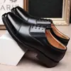 Zapatos de Cuero Casual de Negocios para Hombre, Zapatos de Trabajo Estilo Seguridad de Tres Juntas, Zapatos de Cuero Negros para Todas las Estaciones, Zapatos de Hombre Antideslizantes con Suela Suave