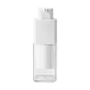 Botella dispensadora de vacío giratoria, tipo prensa para viaje, spray de loción cosmética, líquido base hidratante, botella vacía de muestra de emulsión de agua
