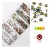 Guomao A Diamond 6 Pack 1728 Flat Bottom Diamond Multi-size Nail Diamond Cristal Vidro DIY Nail Art strass Joias