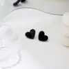 Pendientes Metálicos de Aguja Plateada con Forma de Corazón y Estrella de Ocho Puntas, Pendientes Europeos y Americanos de Nicho con Forma de Estrella, Pendientes de Chica Popular Estilo Dulce y Fresco al por Mayor
