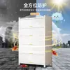Armario de almacenamiento para balcón de acero, armario de almacenamiento a prueba de sol para el hogar, armario de almacenamiento de gran capacidad de varios niveles de pie, estantería de pared para dormitorio
