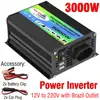 Inversor Convierte Enchufe Brasileño 12V220V/110V300W Inversor Inteligente para Coche Estándar 3000W Doble USB