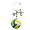 Llavero Colgante Creativo Transfronterizo de PVC Simulación de Voleibol, Fútbol, Rugby, Baloncesto, Tenis Accesorios Colgantes para Bolsas