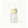 Garrafa Plana de Ombro Nova do Fabricante 20ml 30ml 50ml 80ml 100ml Vidro de Grau Alimentício Garrafa Dosadora para Essência Óleo Essencial