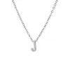 Collar de Acero de Titanio con Colgante Pequeño de Moda 26 Letras Inglesas Cadena para Clavícula Versátil Simple Exquisita Que No Se Desvanece Venta al por Mayor Transfronteriza