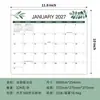 Calendário Criativo Amazon 2026-2027 Edição em Inglês Calendário Planejador Magnético para Geladeira de 18 Meses em Inglês