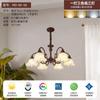 Lustre Vintage Estilo Francês para Sala de Estar, Luminária Estilo Americano Meados do Século para Sala de Jantar e Quarto, Luminárias Florais Quentes e Românticas de Designer