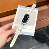Adecuado para Correa de Reloj Xiaomi Mi Band 11 10/9/8Nfc Correa de Muñeca de Cuero con Patrón Napa Hebilla de Pin Nueva Moda Correa de Reloj