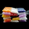 Cuentas de Color Mágico Acrílico Transparentes con Agujero Recto Cuentas de Colores para Pulseras de Cuentas Hechas a Mano Accesorios de Joyería Cuentas Rojas Populares en Vivo por Internet