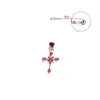 Joias para Piercing de Liga de Titânio F136 G23 Pingente Grande de Cruz Targos de Orelha Targos de Lábio Targos de Hélice de Orelha Targos de Língua Acessórios para Piercing