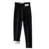 Leggings de Algodón Puro para Niñas, Ropa Exterior de Otoño para Niños, Pantalones de Cintura Alta, Pantalones Cálidos de Moda Estilo Coreano para Niñas Tallas Mediana y Grande