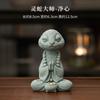 Pedra de areia verde Novo estilo chinês Espírito Cobra Mestre Chá Brincar Decoração de mesa para casa Enfeites para animais de estimação Incenso Inserir artesanato Presente