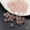 Contas Quadradas Contas de Vidro Imitando Cristal DIY Joias Feitas à Mão Pulseira Materiais para Contas Acessórios de Contas Soltas 4mm
