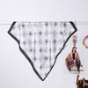 Pañuelo Cuadrado Delgado de Lujo Ligero Estilo Francés, Bufanda Versátil y de Moda con Patrón de Espiga, Imitación de Seda, Pañuelo para la Cabeza, Pañuelo para el Cuello para Mujeres