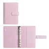 Cuaderno de Hojas Sueltas A6 Amazon Transfronterizo, Agenda Estilo Macarrón, Páginas Interiores Rayadas Lindas, Cuaderno de Diario Desmontable