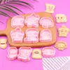 Forma de Biscoito Série Cachorro Curry Molde de Cachorro Desenho Animado 3D Cachorro Fofo Simulado Biscoito Impresso DIY