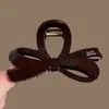 Novo Estilo 2025 Presilha Retro com Laço de Tamanho Médio para Mulheres, Presilha de Tubarão de Alta Qualidade para a Parte de Trás da Cabeça com Pouco Volume de Cabelo, Acessório Popular para Cabelo