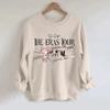 Sudadera de algodón con cuello redondo, informal, holgada, de moda, con estampado transfronterizo de Amazon, para mujer, primavera y otoño de 2024, Europa y América