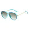 Amazon Transfronterizo Populares Gafas de Sol de Moda Europeas y Americanas Versátiles Sencillas Mismo Estilo de Celebridad de Internet Montura Grande Gafas de Aviador