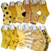 Calcetines Amarillo Naranja de Principios de Primavera Corea del Sur Amarillo Dopamina Calcetines para Mujer de Caña Media Cintura Calcetines de Algodón para Mujer ETNA COLOR VÍVIDO