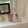 Bolsa Tote Tecida Simples de Luxo para Mulheres 2026 Nova Casual para Trabalho e Dia a Dia Ombro Único Transversal Bolsa Saco