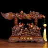 Ornamento de pincel de caligrafia para fazer fortuna Wenchang prateleira antiga mesa do chefe escritório empresa sapo dourado presente de inauguração