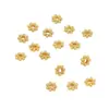 Venta al por mayor del fabricante Aleación Multimodelo Flor Pequeña Espaciador Perlas de 6 mm Accesorios de Cuentas para Pulsera
