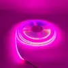 Fita de LED Cob 24V 320D Baixa Tensão 12V Luz Colorida Cor Única Barra de 8mm Canal de Alumínio Ktv Atmosfera Tira de Luz Linear Flexível