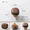 Gancho Creativo Nórdico Sin Taladro Madera Maciza Gancho para Puerta Pared Trasera Habitación Infantil Puerta de Armario Cajón Manija de Piedra