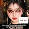 Pegatinas de Ojos Oscuros de Halloween Transfronterizas Se Adaptan a los Ojos y Crean Fácilmente un Tatuaje Temporal Gótico Dulce y Genial con una Atmósfera Súper Festiva