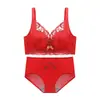 20203 ano de nascimento grande terno vermelho sutiã casamento noiva lingerie feminina peito pequeno push up sutiã ajustável