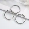 Anillo de Llave de Acero Inoxidable al por Mayorista de Fábrica Anillo Plano de Alambre Plano Anillo de Llave Cadena para Ropa Equipaje Accesorios Anillo para Colgar Juguetes
