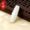 Cuentas Espaciadoras de Plata Pura 999 Plata Dura 3D Cuentas Dzi Vintage Accesorios Colgante Pulsera Tejida con Cuentas Hecha a Mano Joyería